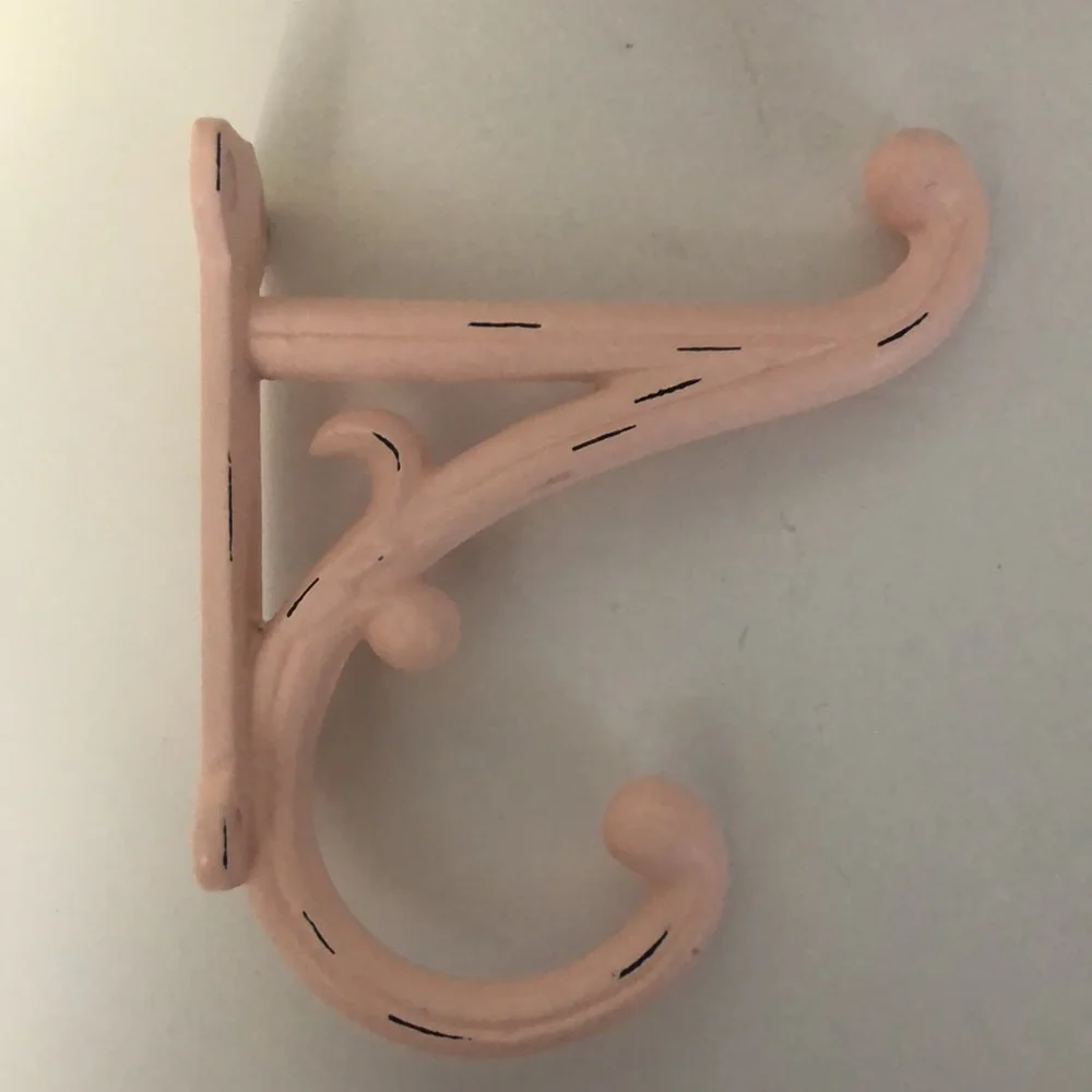Pottery Barn Kids Cast Iron Wall Mount Pink Hook NIB - Picture 2 of 10